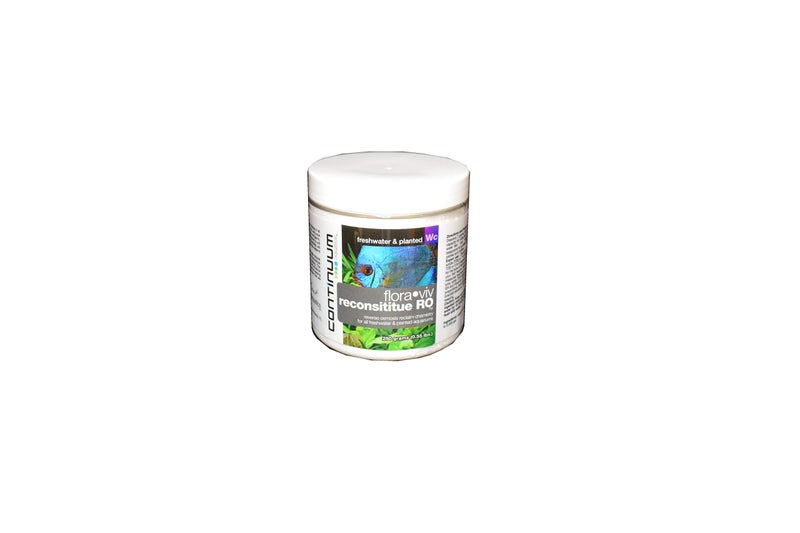 Continuum Aquatics Flora Viv Reconstitute RO â€“ Reverse Osmosis Mineral Ion Supplement for Freshwater and Planted Aquariums 250-g - Image 1